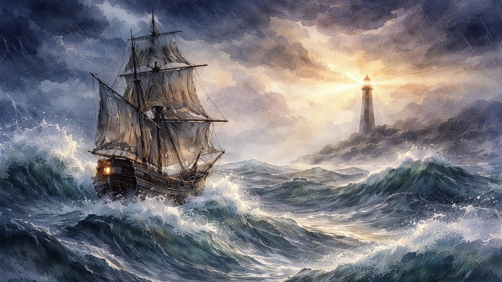 【フリーBGM】荒波の中で