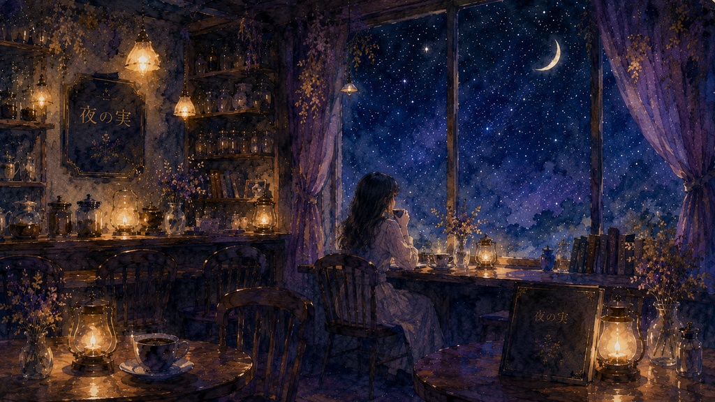 【フリーBGM】喫茶「夜の実」