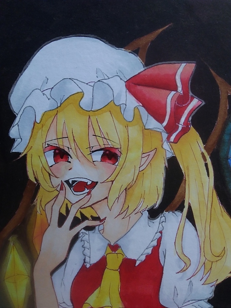 東方フランドール イラスト色紙 かがみもち Booth