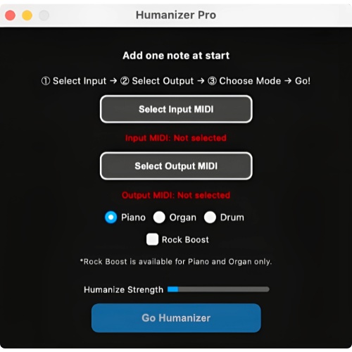 MIDIベロシティ最適化ツール「Humanizer Pro」