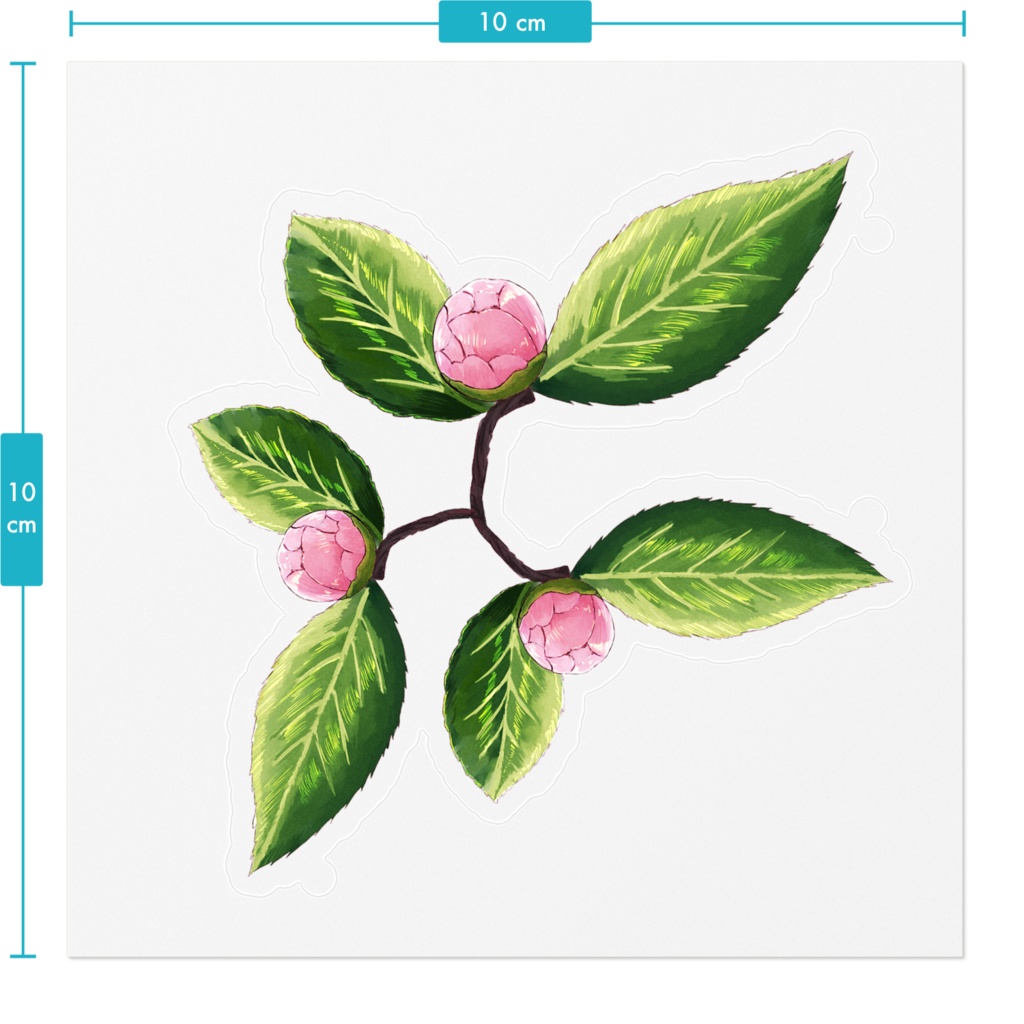春待ちの乙女椿 装飾シール