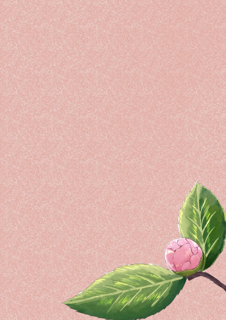 春待ちの乙女椿 装飾シール