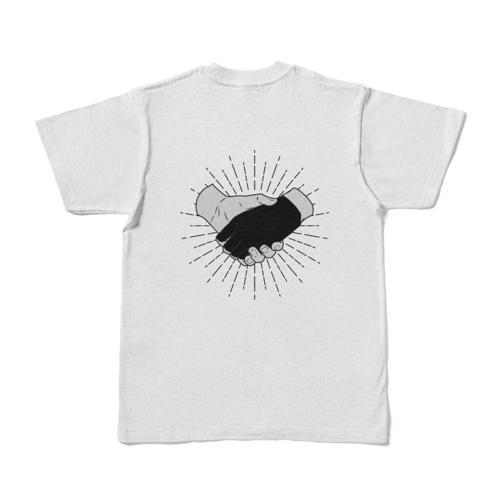 シェイクハンドTシャツ(背面プリント)