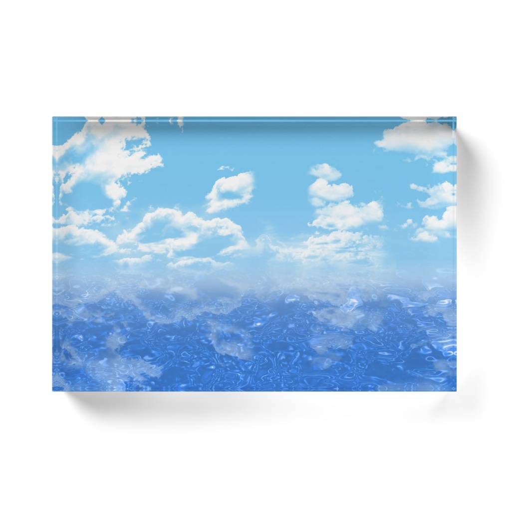 『海』アクリルブロック