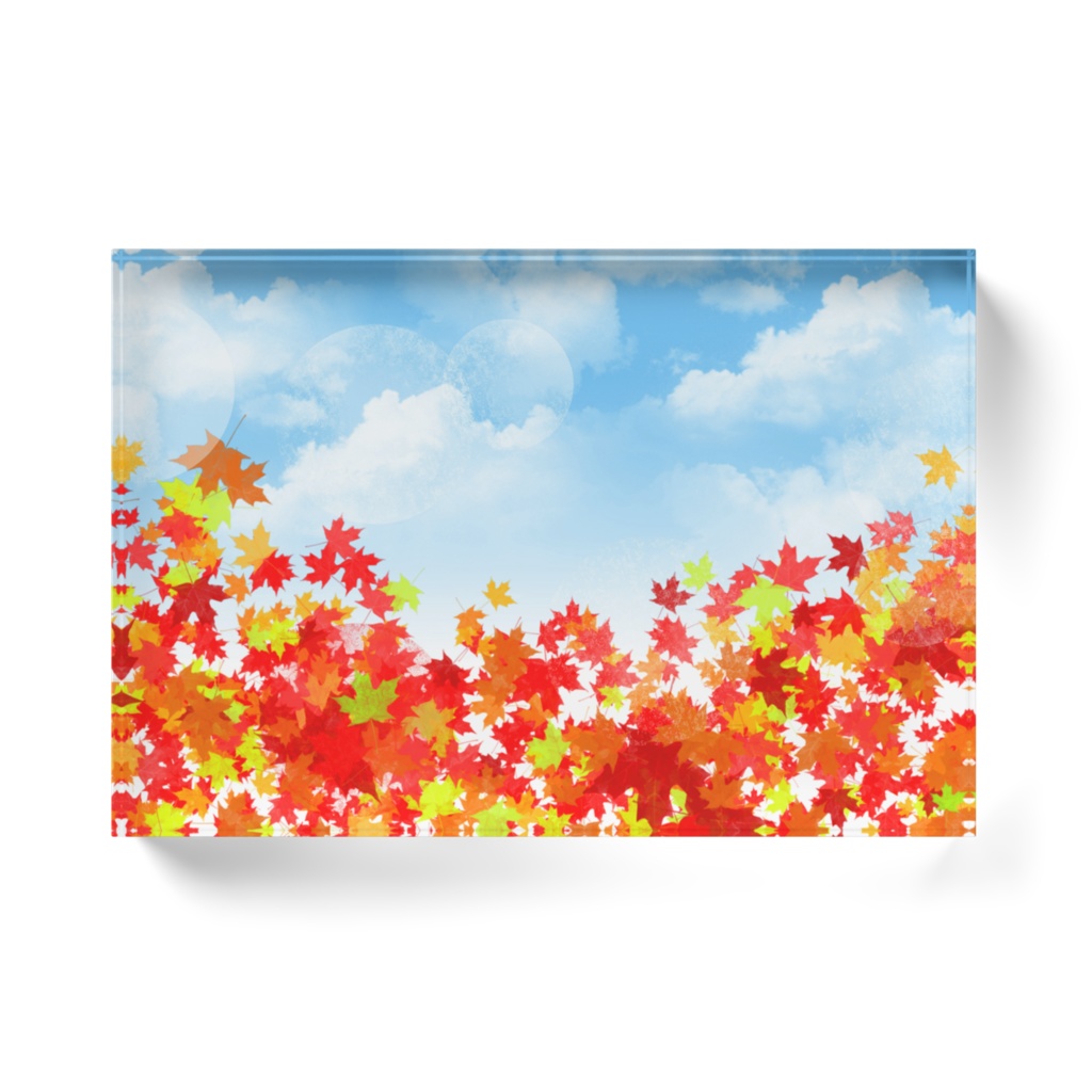 『紅葉』アクリルブロック