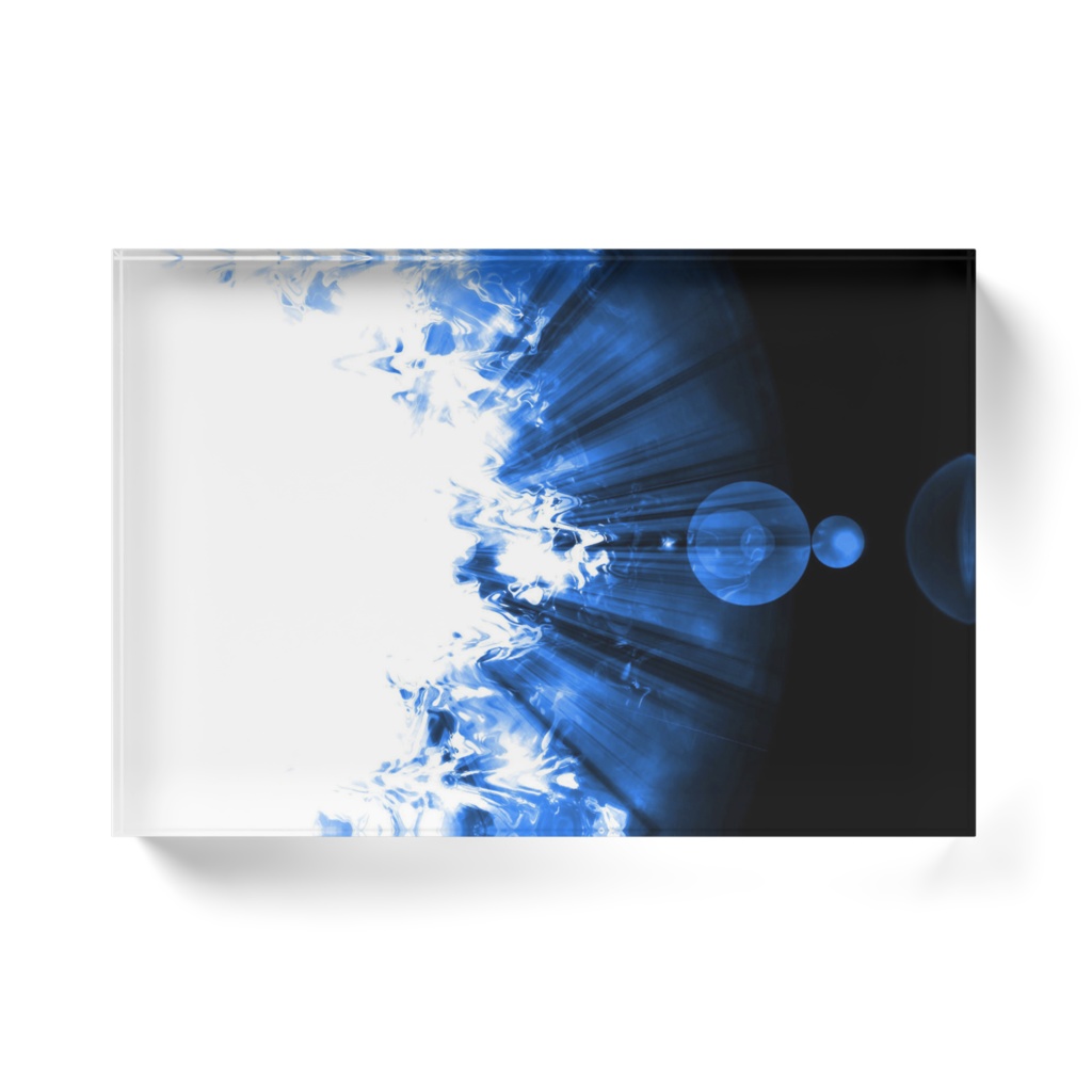 『光‐蒼』アクリルブロック