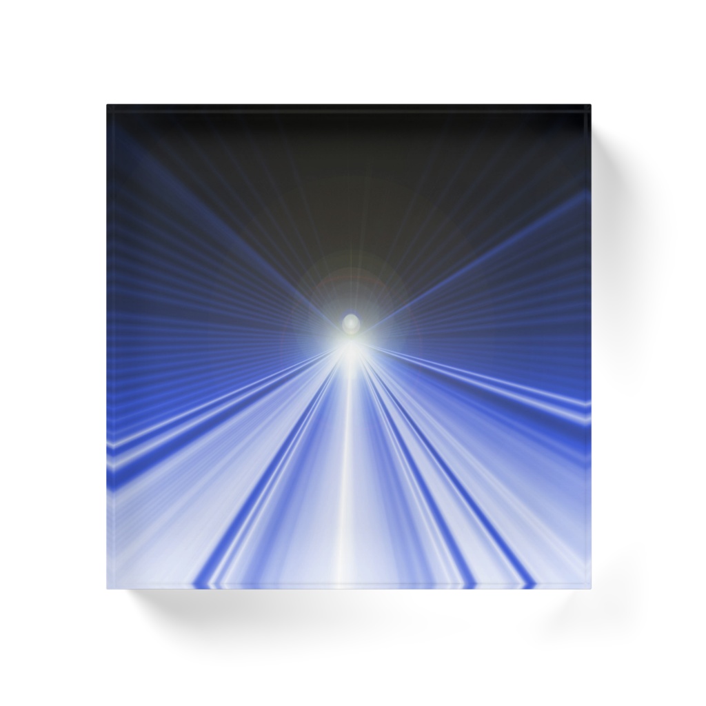 『光のライン』アクリルブロック