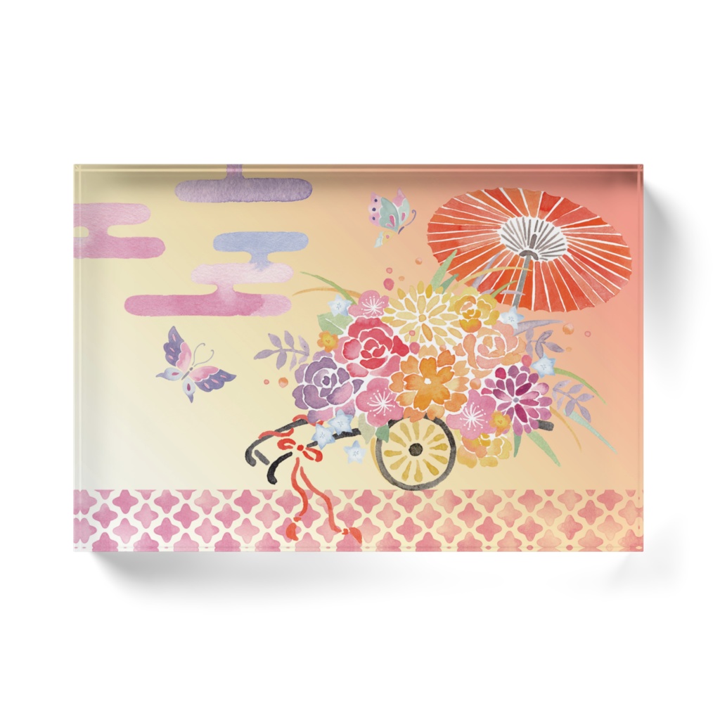 『はな売り』アクリルブロック