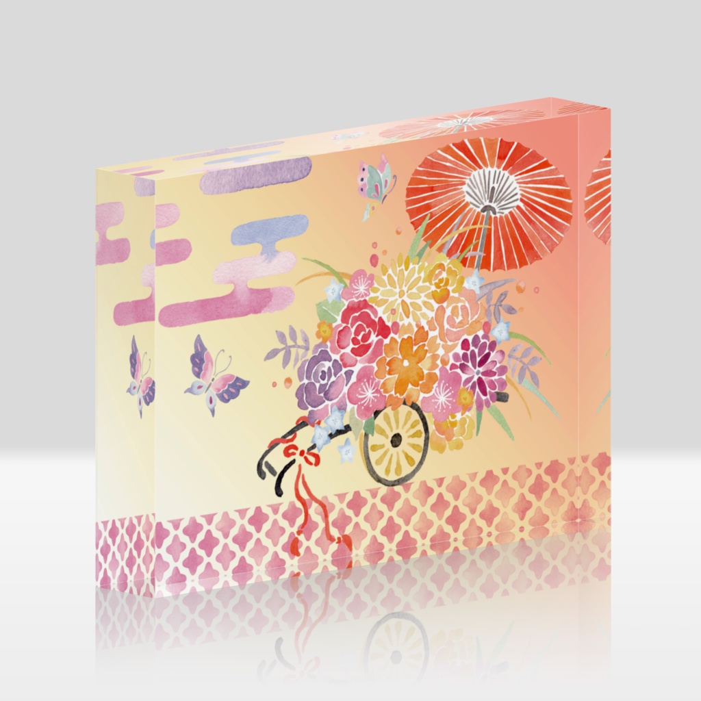 『はな売り』アクリルブロック