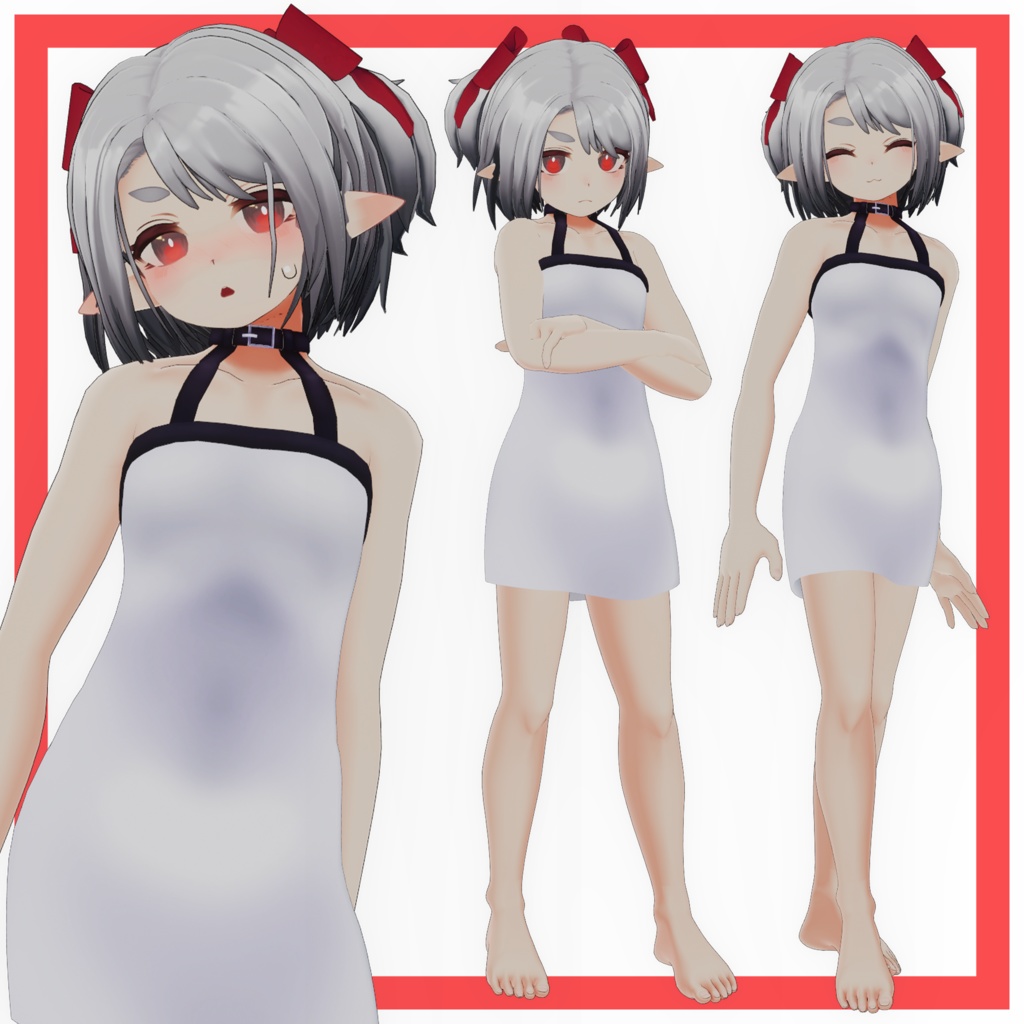 (VRChat向け)ウラモくん 用 タイトなドレス