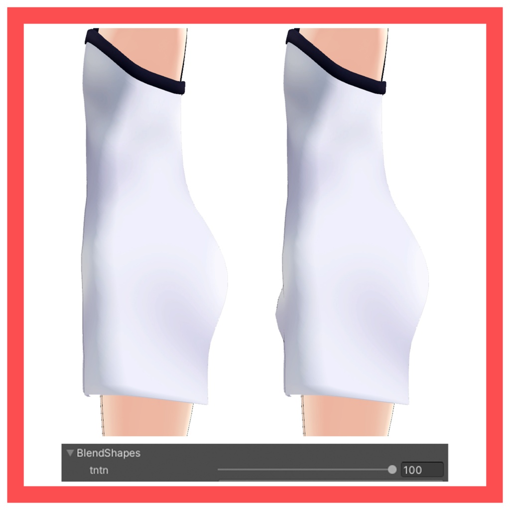 (VRChat向け)ウラモくん 用 タイトなドレス