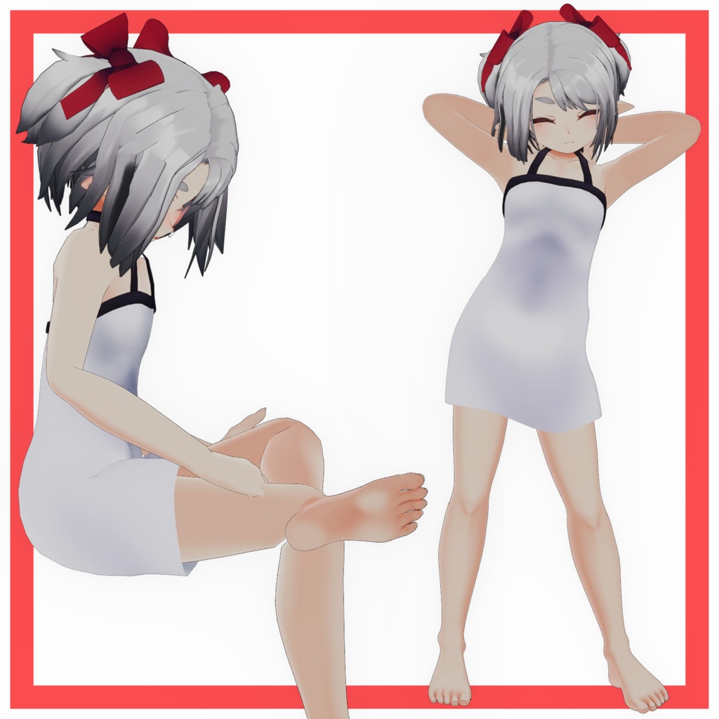 (VRChat向け)ウラモくん 用 タイトなドレス