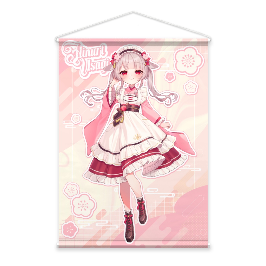 雛梨うさぎ　タペストリー　微笑みver