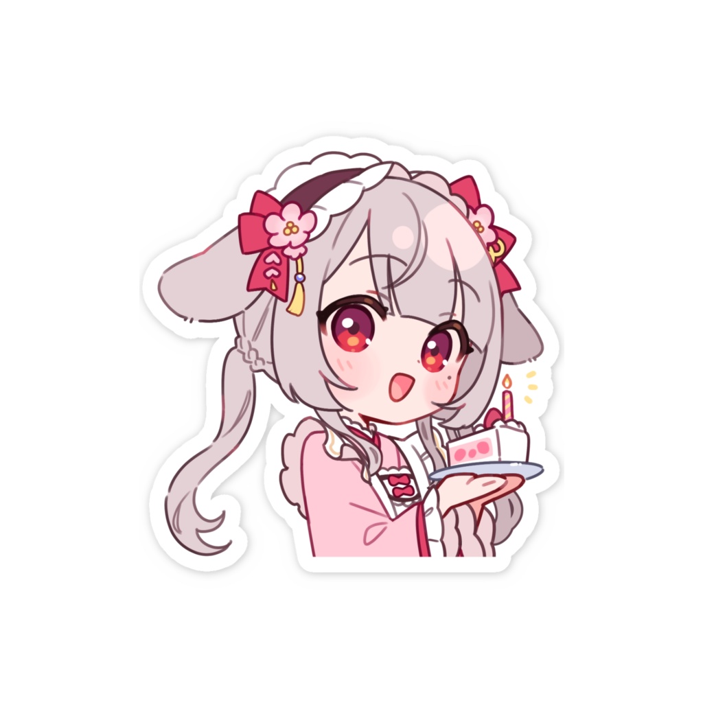 雛梨うさぎ 生誕ステッカーA 2025