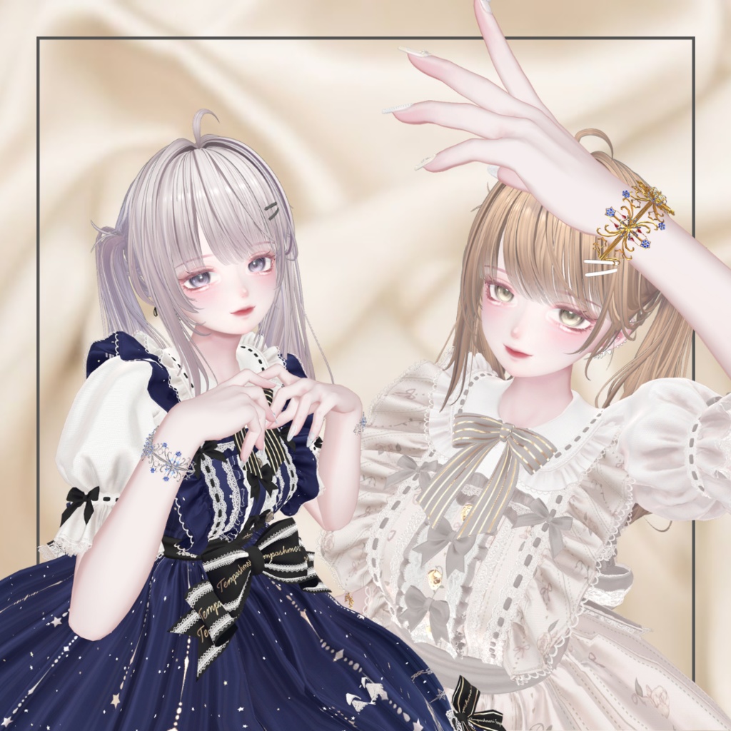 【VRC想定/12アバター対応】CrownBracelet