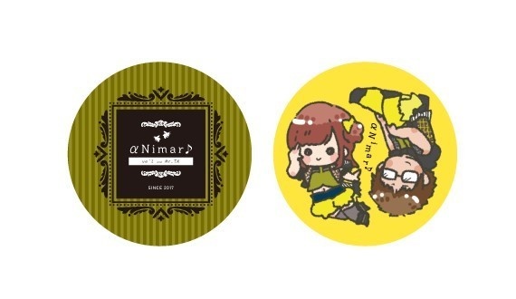 🆕αNimar♪缶バッチ(黄色ハチ)