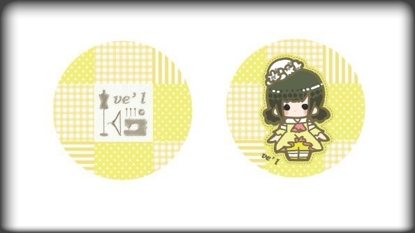 ve'l缶バッジ(ひよこ)
