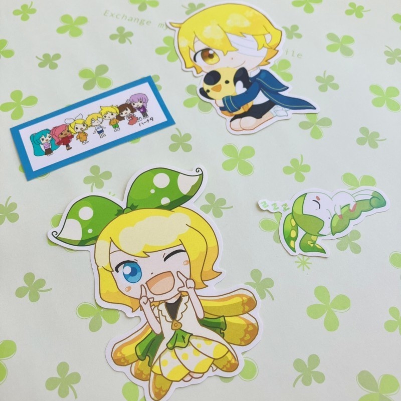 リンとOliverのシールセット