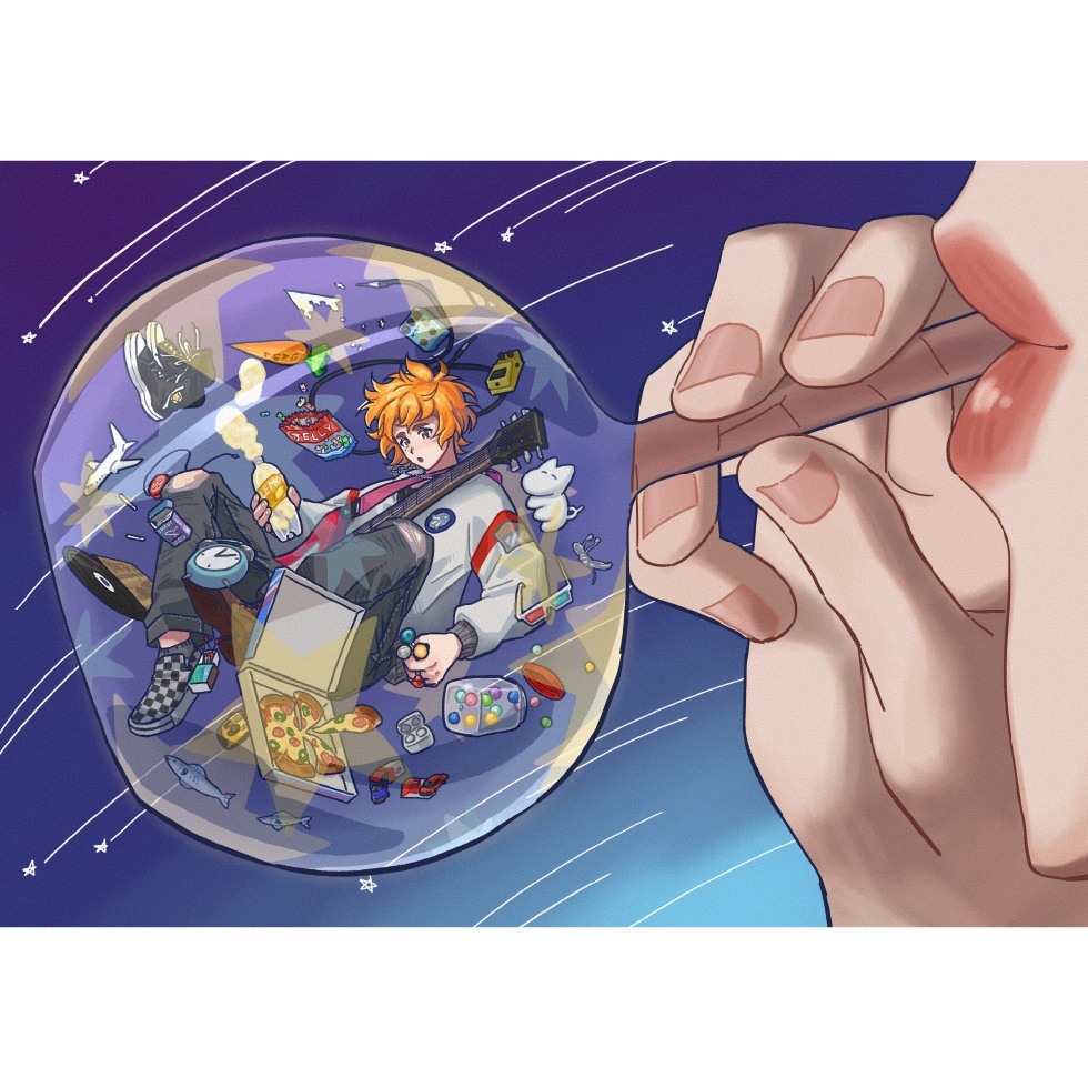 esora uma 2nd single「ポッペン録:Q」DLポストカード