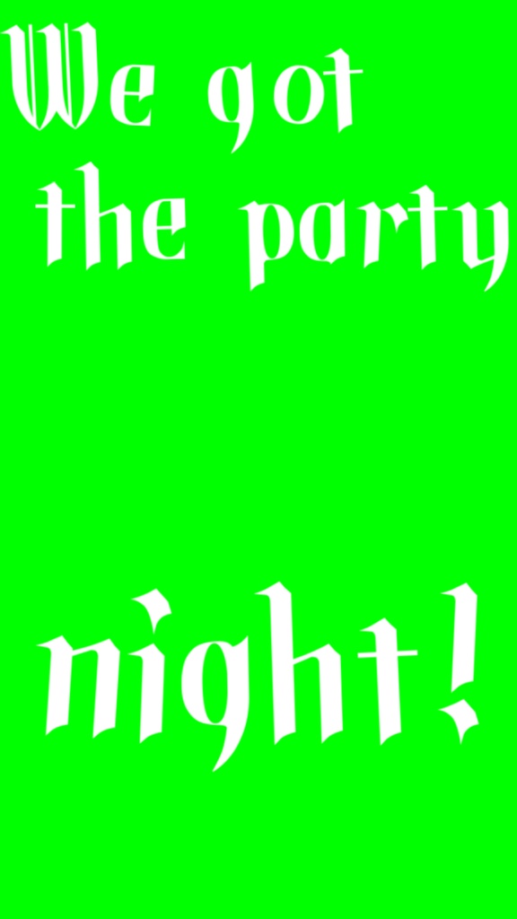 【歌詞素材】仮装狂騒曲/サビ_無料版あり