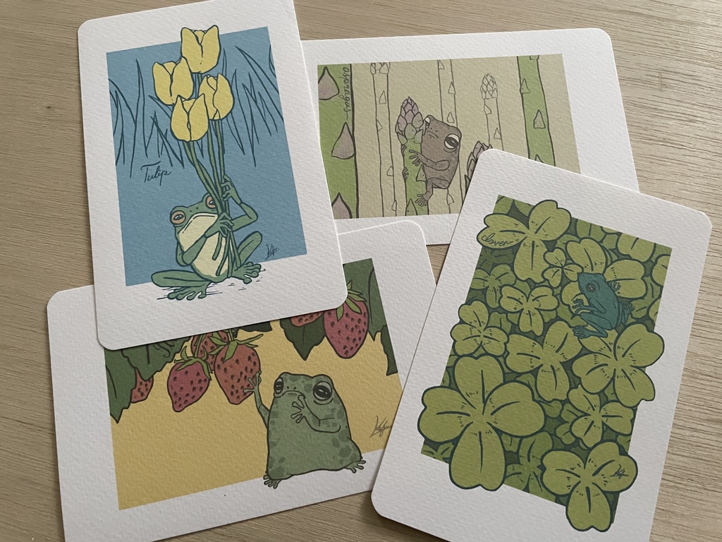 かえるさん春のぼうけん ポストカードセット