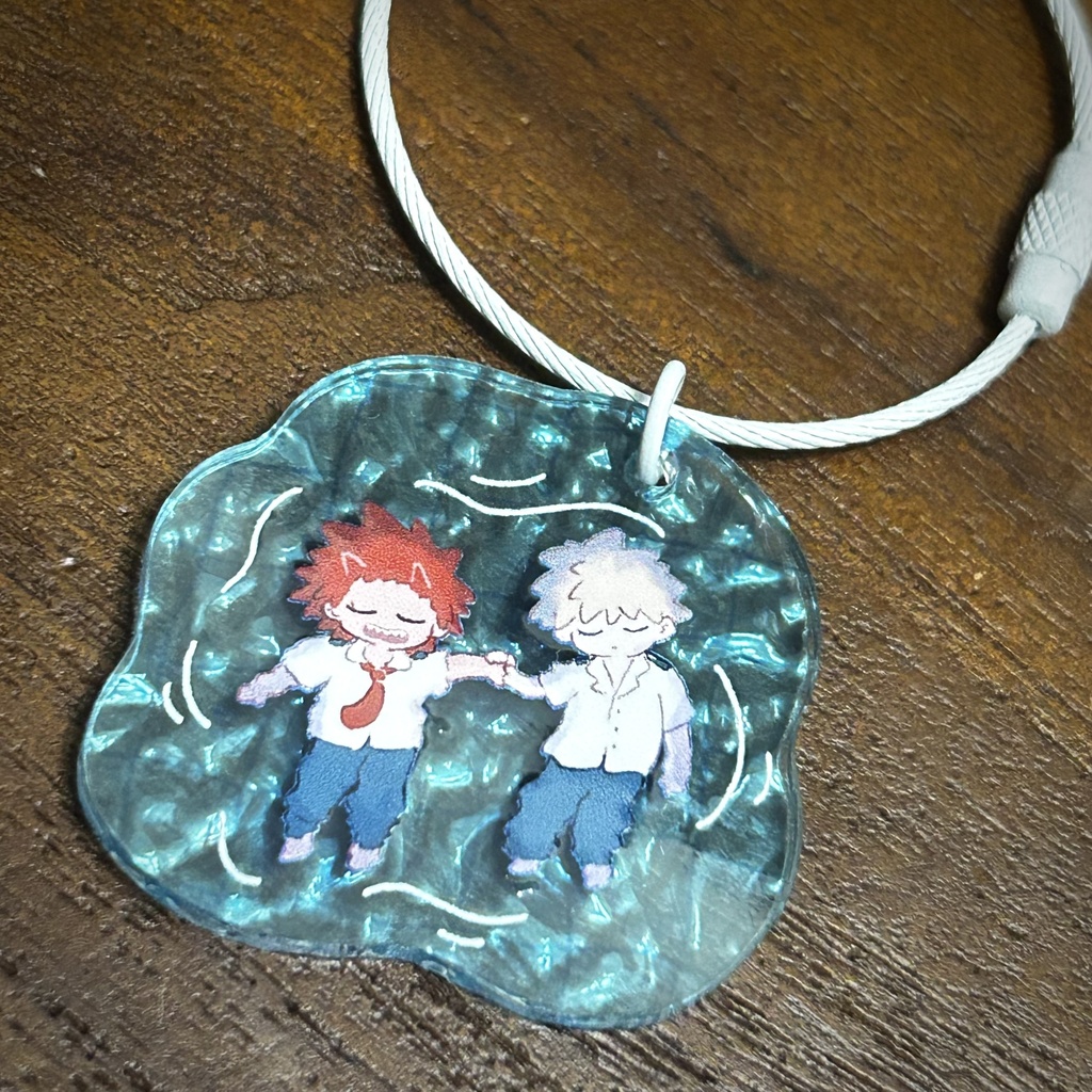 プールでたゆたう切爆アクキー(アウトレット)