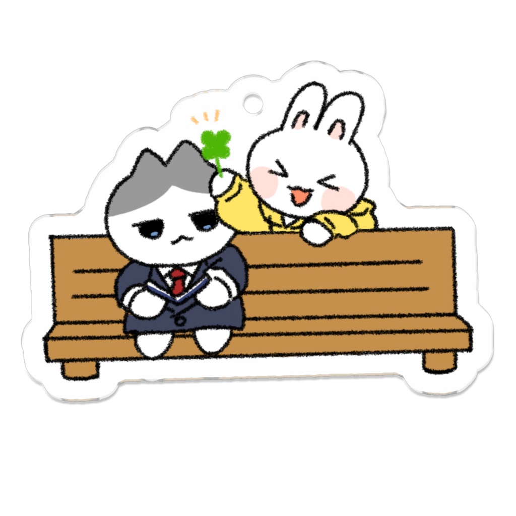 ぱかうさ🍀アクリルキーホルダー