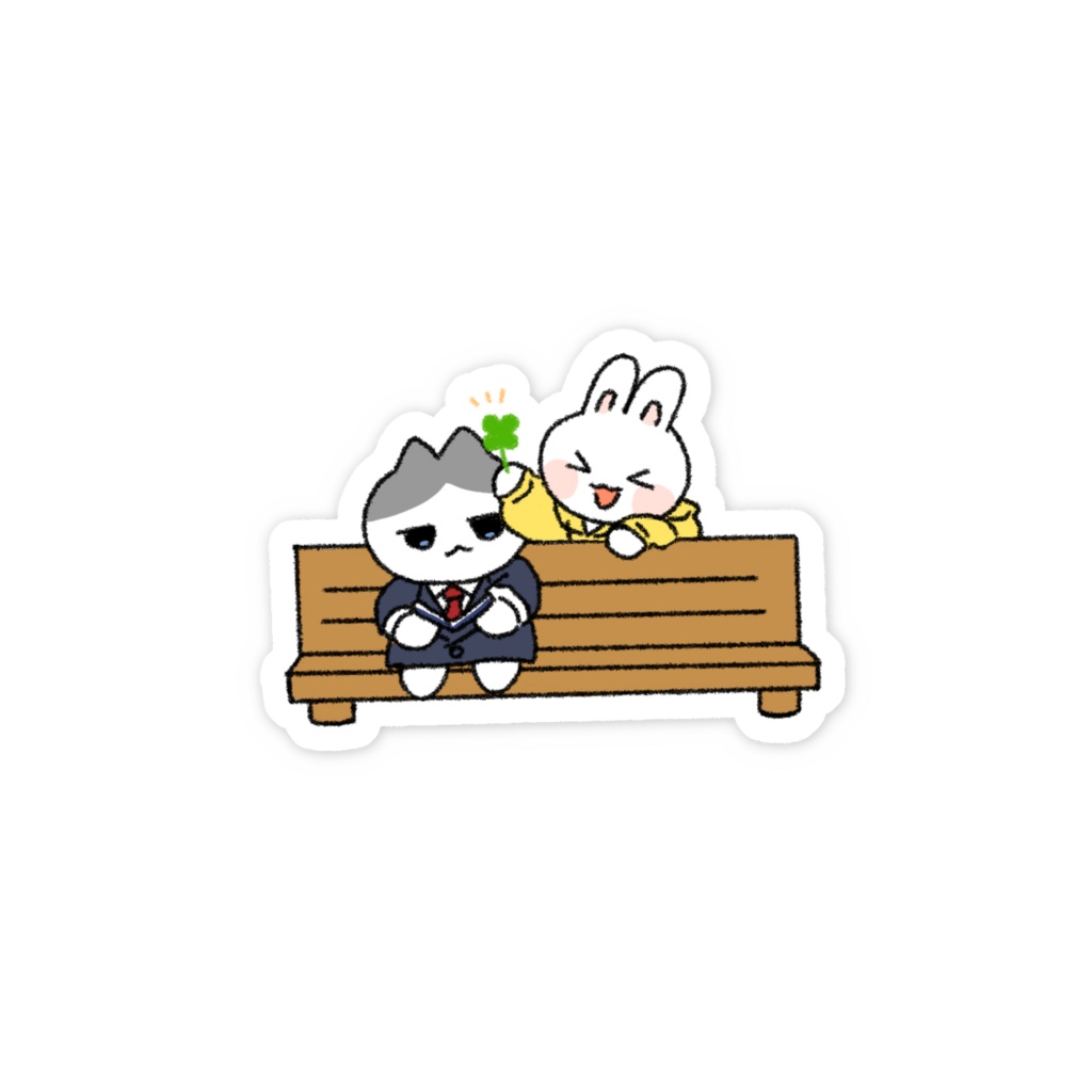 ぱかうさ🍀スマホステッカー