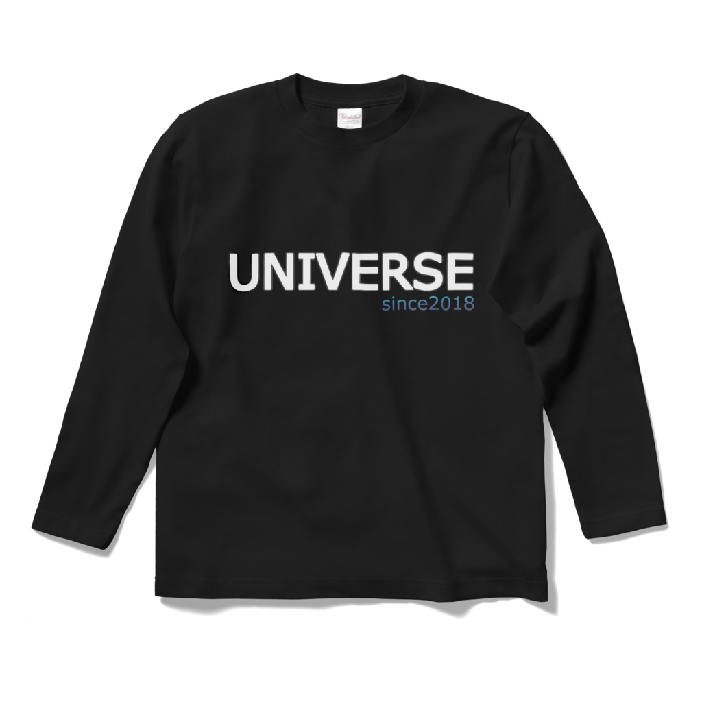 universe ロングスリーブTシャツ No.2『since2018』ブラック