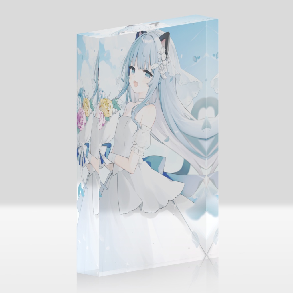 雪餅2周年記念 アクリルブロック