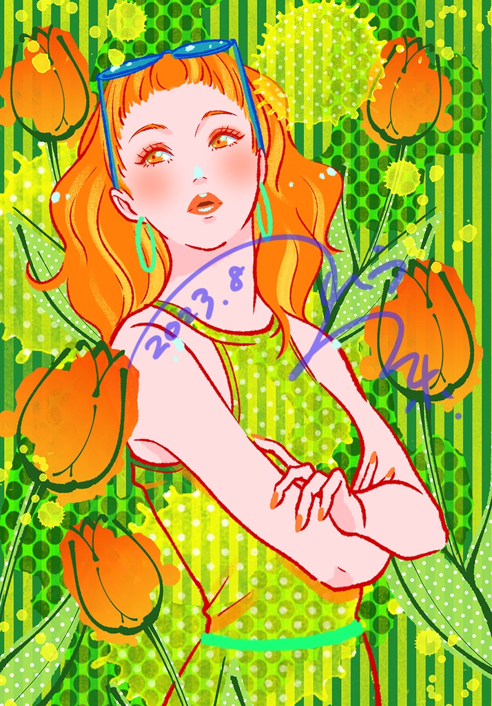 「パッションチューリップ」リングメモ帳(A6サイズ)