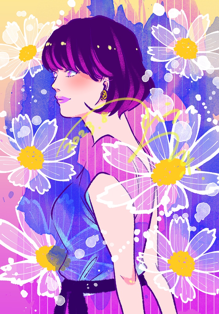 絵描き屋・田村ミホ ファーストミニ画集「FLOWER GIRL」