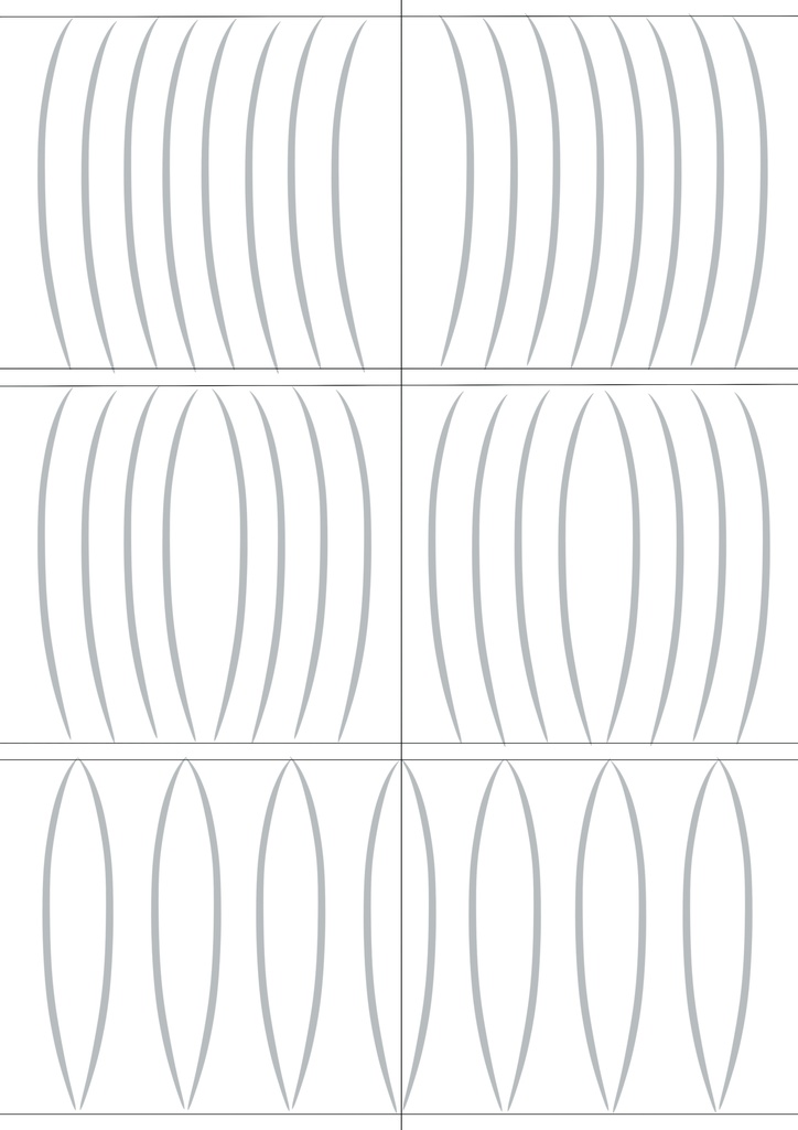 [無料サンプル]　ピンストライプ　基本ライン練習シート