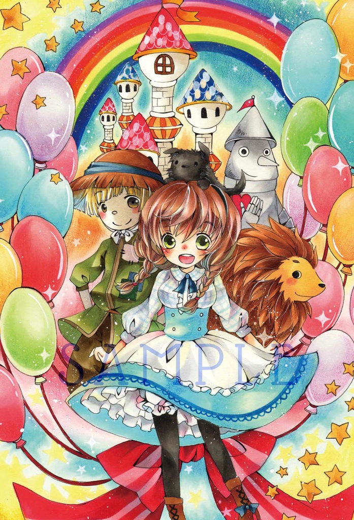 ポストカード オズの魔法使い Rinke Ranke Booth