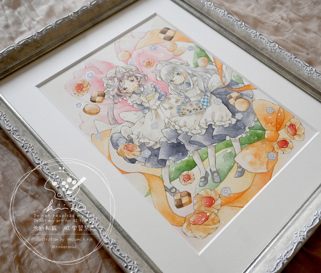 A4額装原画【心を込めてお作りします】