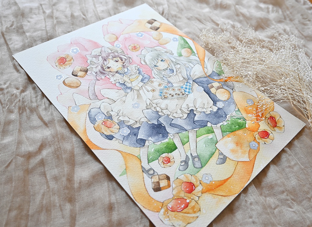 A4額装原画【心を込めてお作りします】