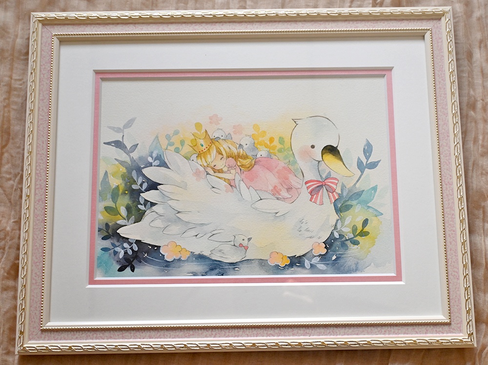 A4額装作品【幸せな夢を】既存作品