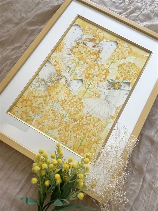 【A4額装原画】菜の花の咲くころ