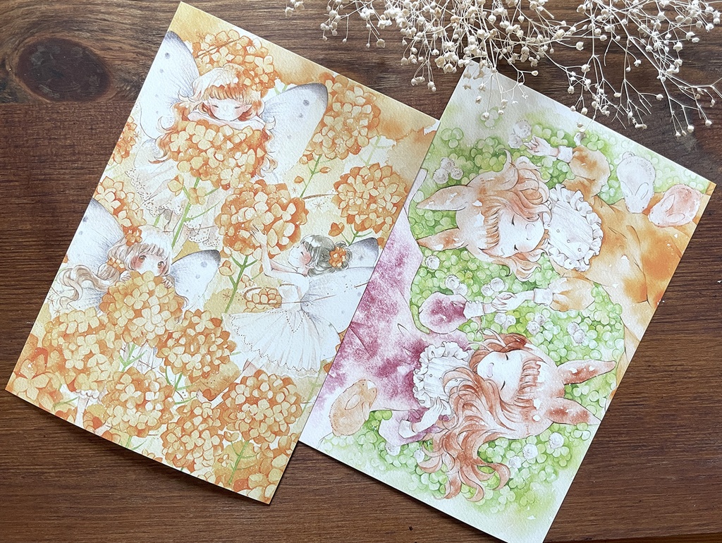 ポストカード【しあわせはすぐそこに】【菜の花の咲くころ】