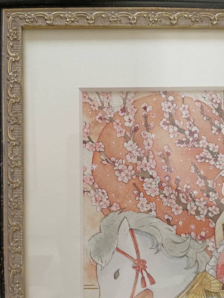 【A4額装原画】嘉祥佳春 2026年午年イラスト