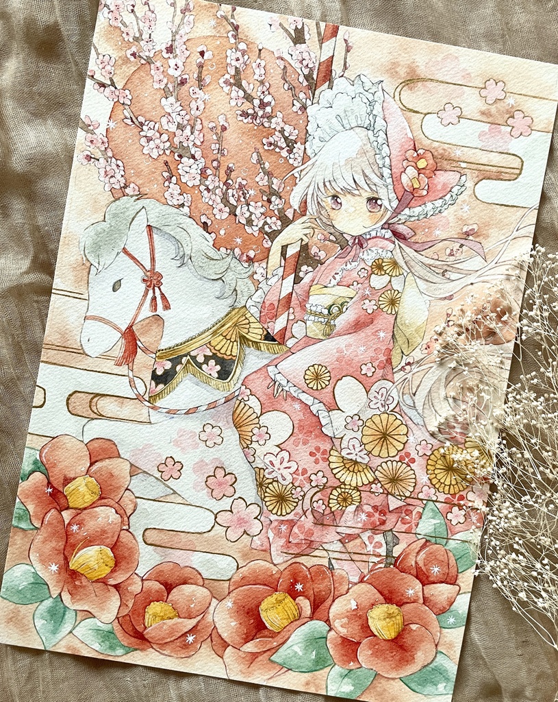 【A4額装原画】