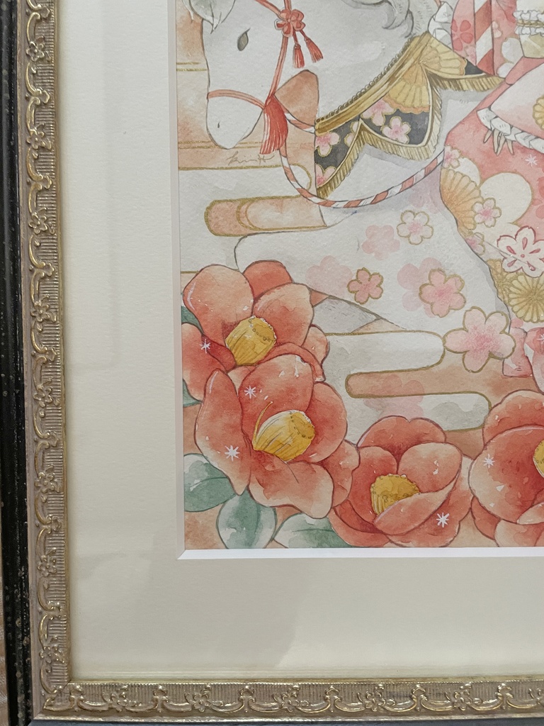 【A4額装原画】嘉祥佳春 2026年午年イラスト