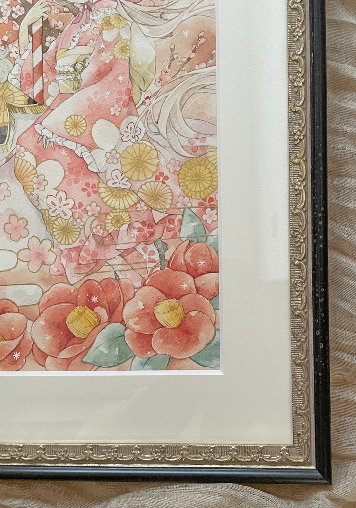 【A4額装原画】嘉祥佳春 2026年午年イラスト