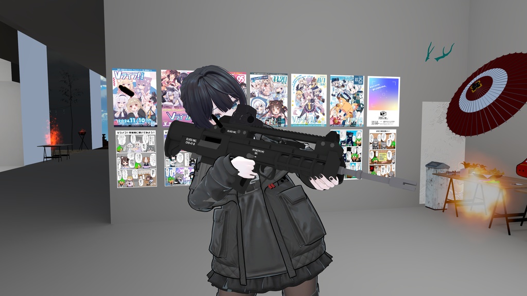【MA対応/VRChat・発砲機能構築済み】VHS2