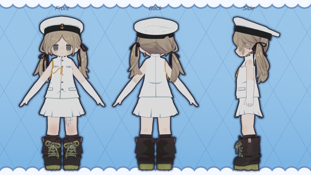 「陸か」ベレー帽セットor海軍帽セット「海か」