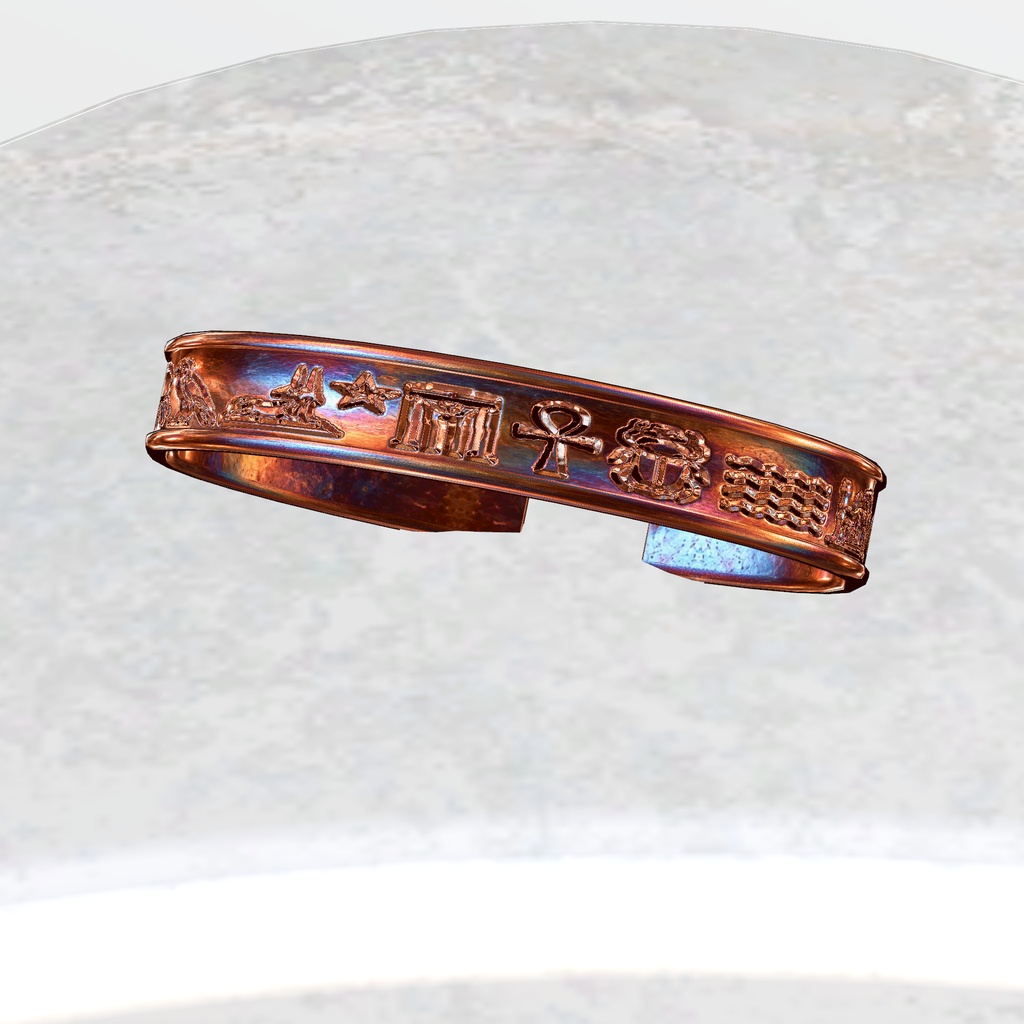 Hieroglyphic Wayfarer Bangle
