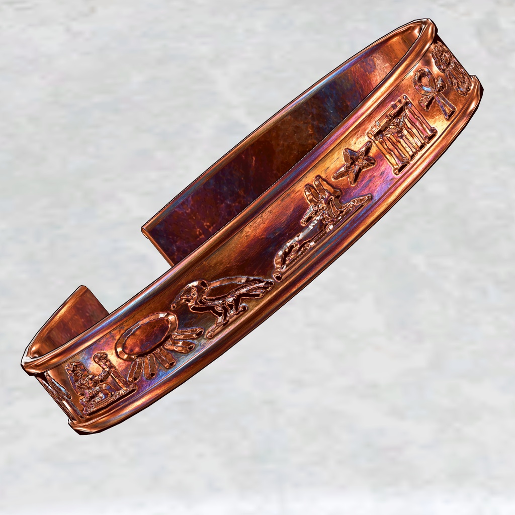 Hieroglyphic Wayfarer Bangle