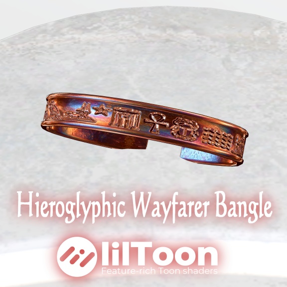 Hieroglyphic Wayfarer Bangle