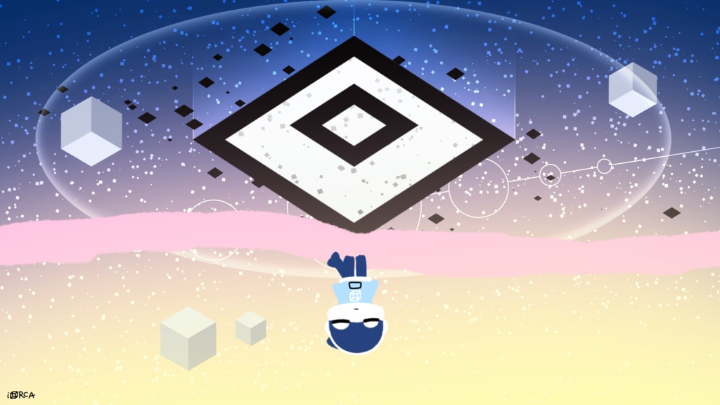 イラストTシャツ 「チョウクウカン_DIMENSIONAL HOLE」F008