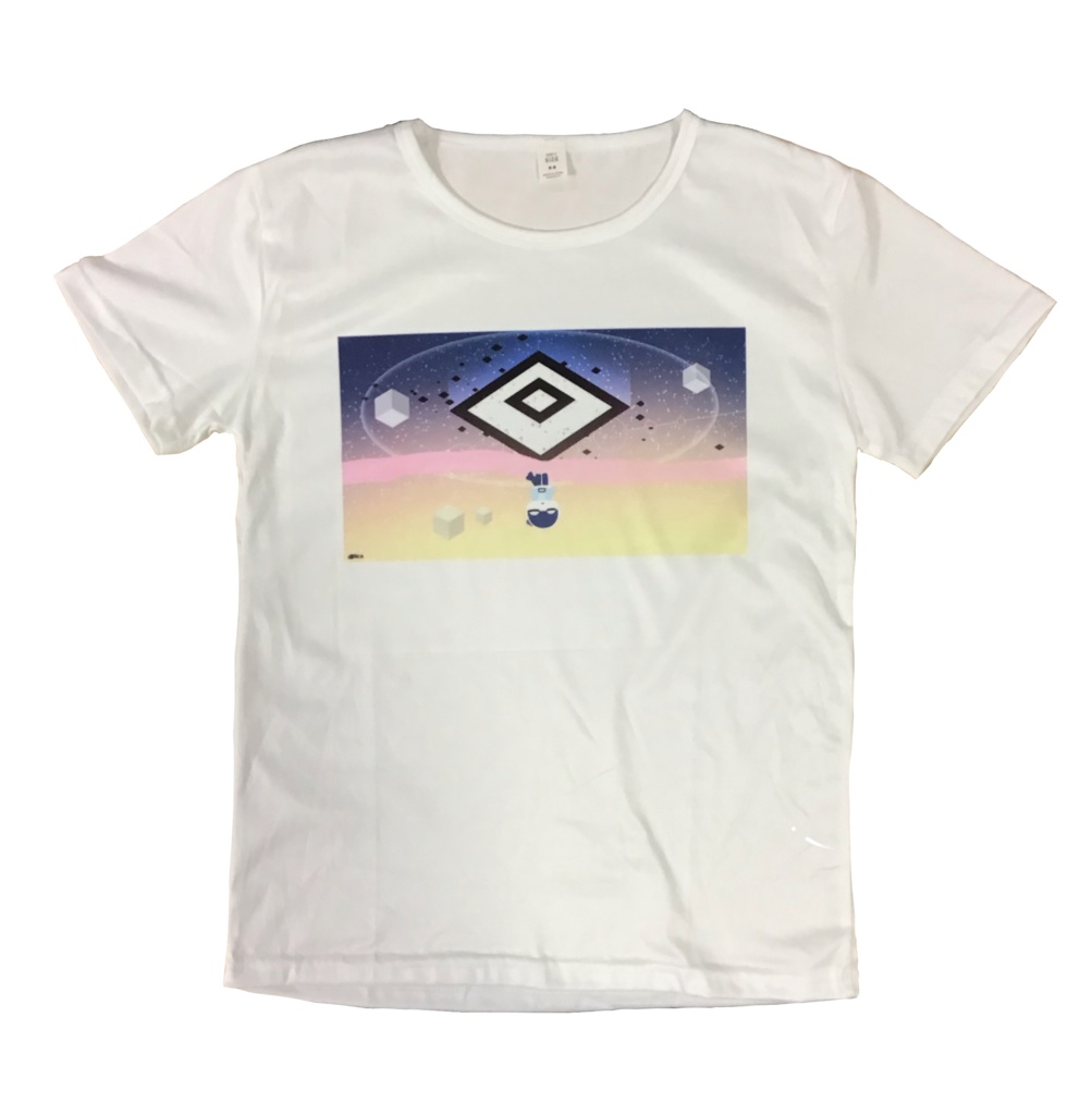 イラストTシャツ 「チョウクウカン_DIMENSIONAL HOLE」F008